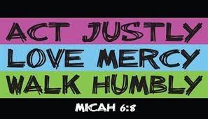 We are to be agents of Mercy and Justice!